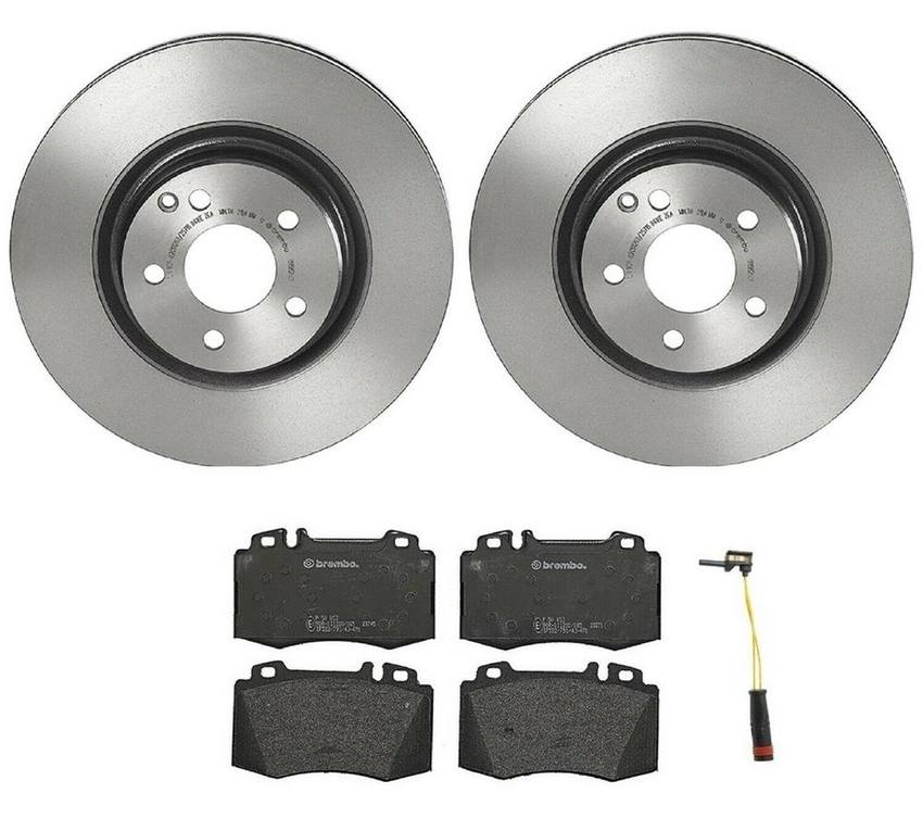 Mercedes Brakes Kit - Brembo Pads and Rotors Front (330mm) (Low-Met) 005420952041 - Brembo 1540164KIT